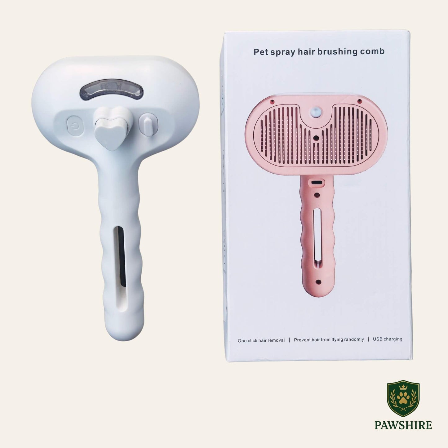 MistBrush™ – Pet Spray & UV Grooming Comb