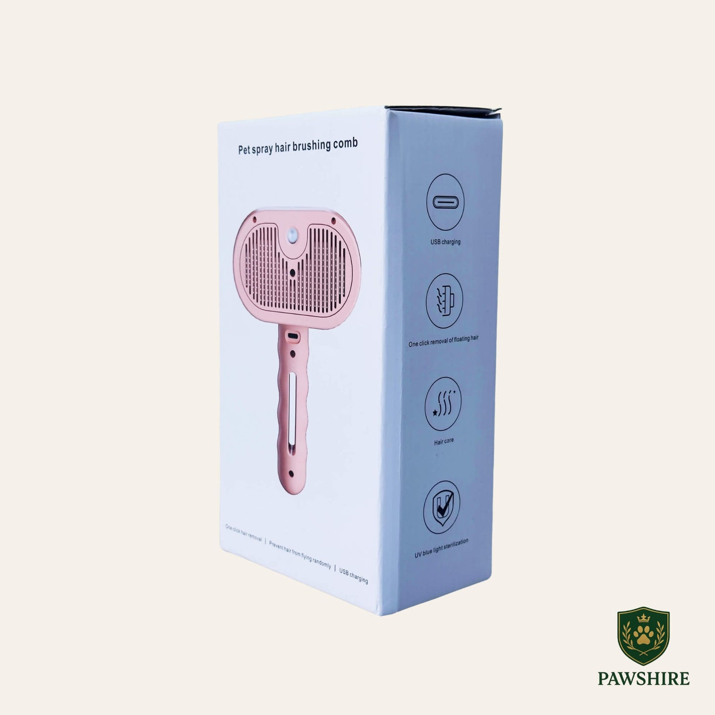 MistBrush™ – Pet Spray & UV Grooming Comb